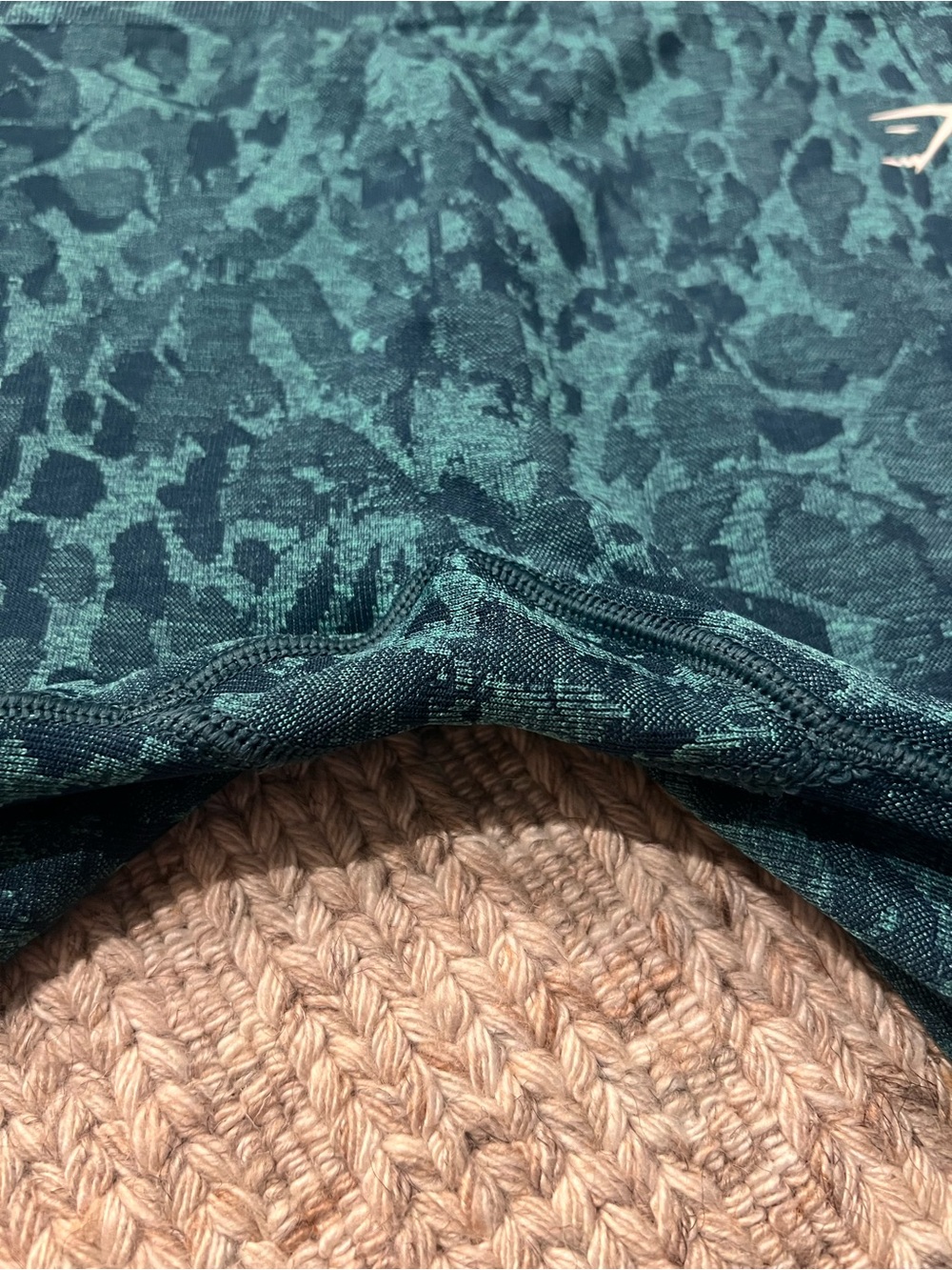 Gymshark Dark Teal Patterned Leggings - Picture 3 of 6